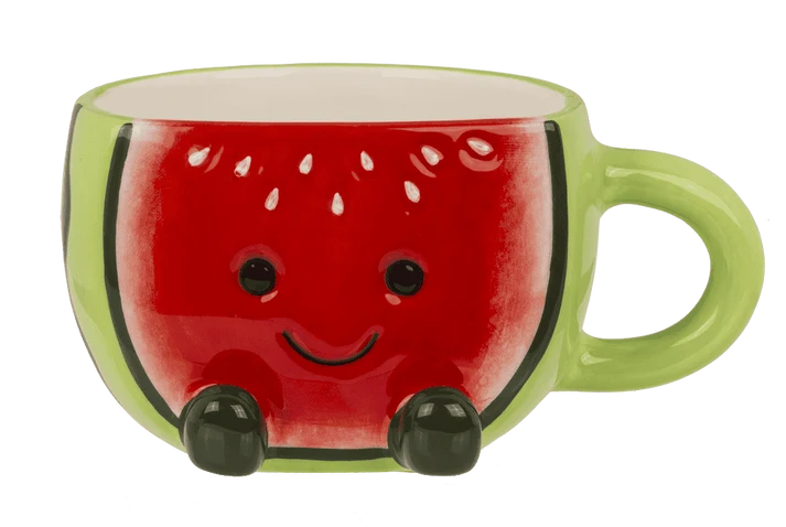 Taza sandía kawaii de dolomita 370 ml vista frontal