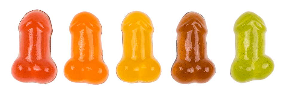 Gominolas con Forma de Pene – Bolsa de 100 g | Regalo de Broma